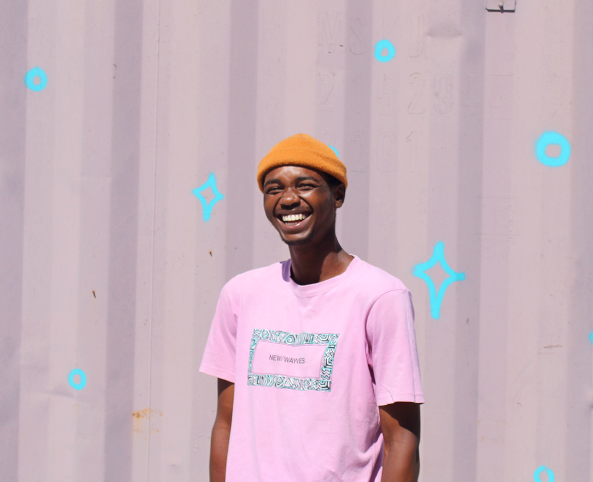 Emihle Mxasa student of Ukhanyo Foundation smiling and laughing